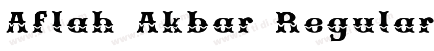 Aflah Akbar Regular字体转换